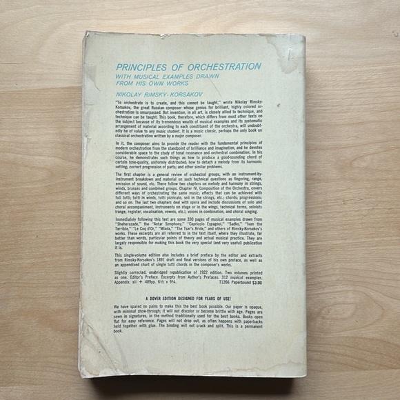 PRINCIPLES OF ORCHESTRATION by Nikolai Rimsky-Korsakov, softcover, 1964. - Picture 3 of 5